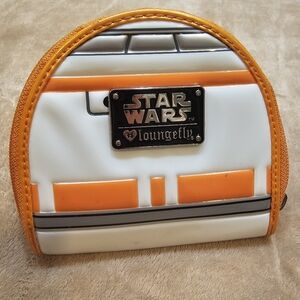 Star Wars Loungefly Orange and White Coin Purse